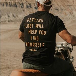 Go Fast Don’t Die Get Lost Tee T-Shirt small S men’s Short Sleeve Shirt